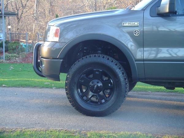 f150 fx4 wheels. black powdercoated fx4 rims