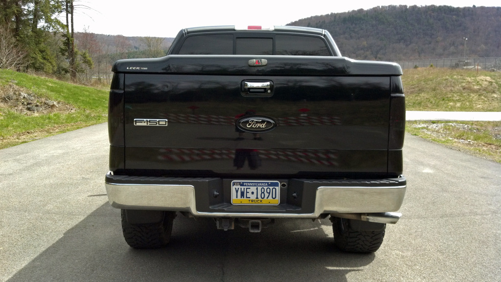 black ford logo on truck