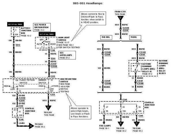Help with dim headlight! - F150online Forums headlamp wire diagram 2000 f350 