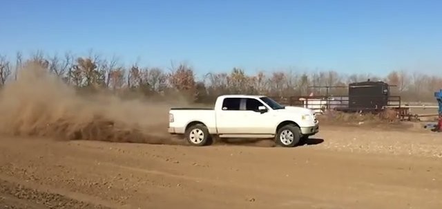 TRUCKIN’ FAST F-150 King Ranch Drifts in the Dirt