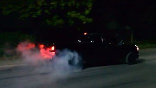 TIRE SMOKIN’ Ford F-150 Burns Out of the Meet