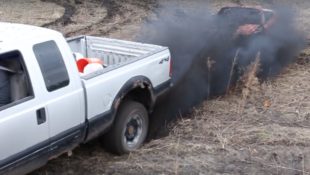 F-250 Turns Miata into a Summer Sleigh Ride