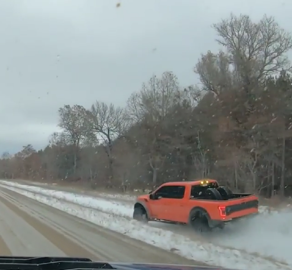 f150online.com Raptor Driver Takes an Unofficial Side Road Because He Can