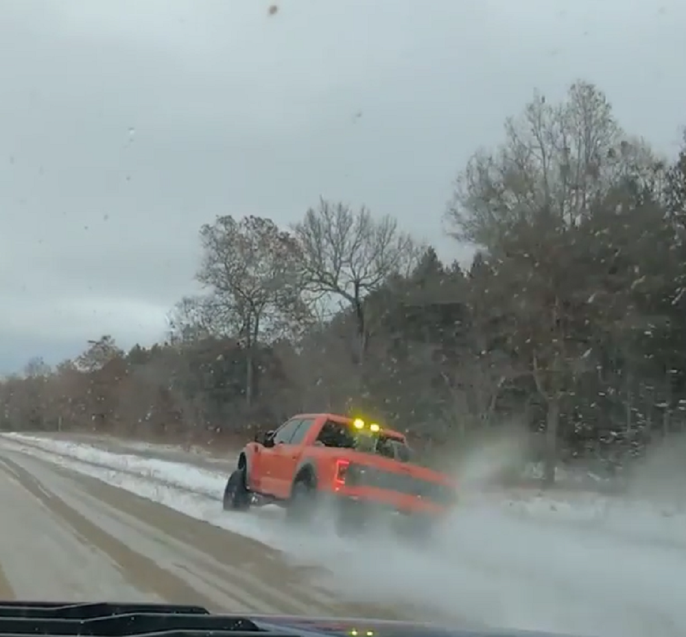 f150online.com Raptor Driver Takes an Unofficial Side Road Because He Can