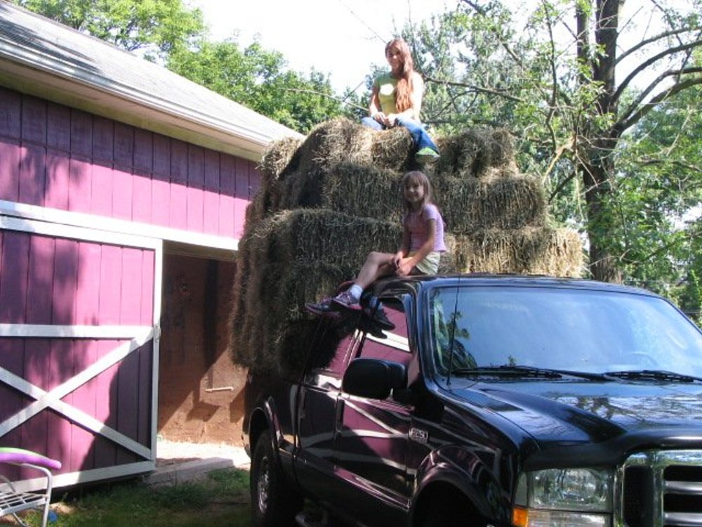 F-250 Hauling Hay